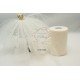 Ivory Pearl - Premium Soft Nylon Tulle roll 6 inch wide 100 yards length